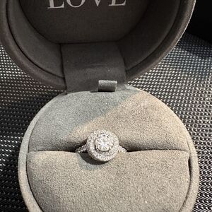 Vera Wang White And Yellow Gold Ring And Band